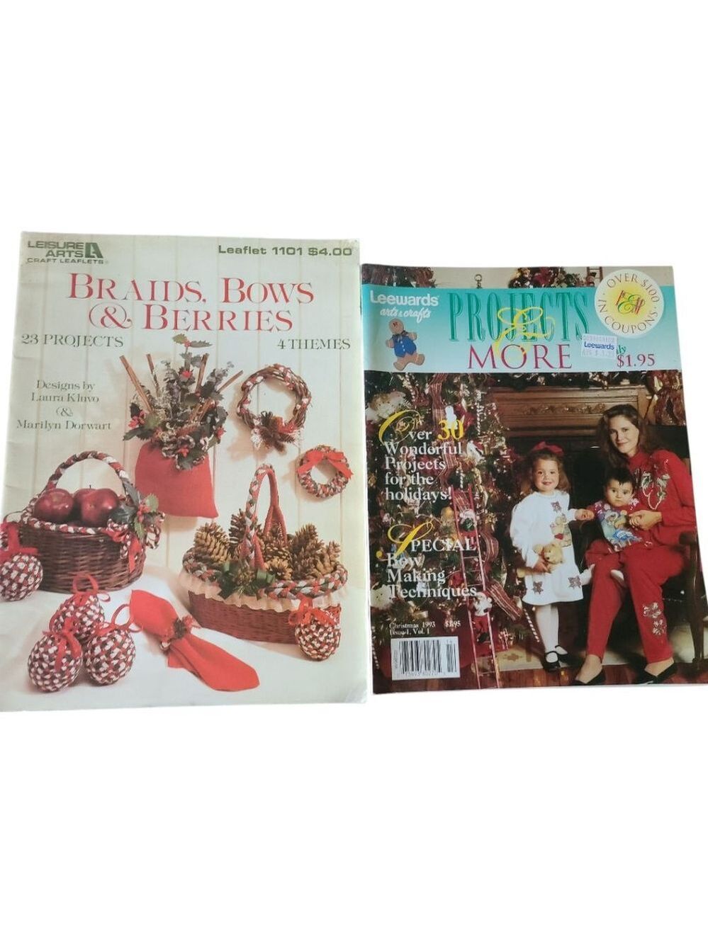 Vintage Holiday Craft Leaflets Set of 2
